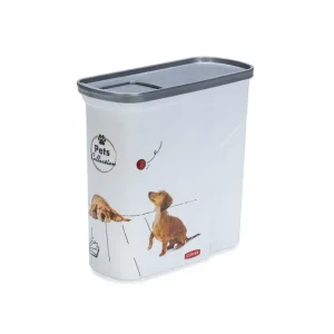 Curver Hond - Voercontainer - 15 l - Wit Grijs