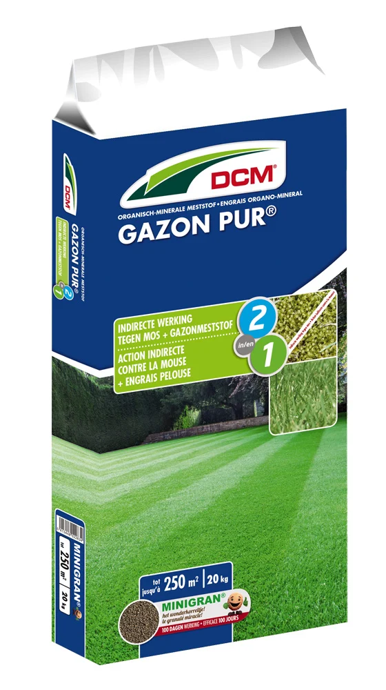 DCM Gazon Pur - Gazonmeststof - 200 m2 - 20 Kilogram