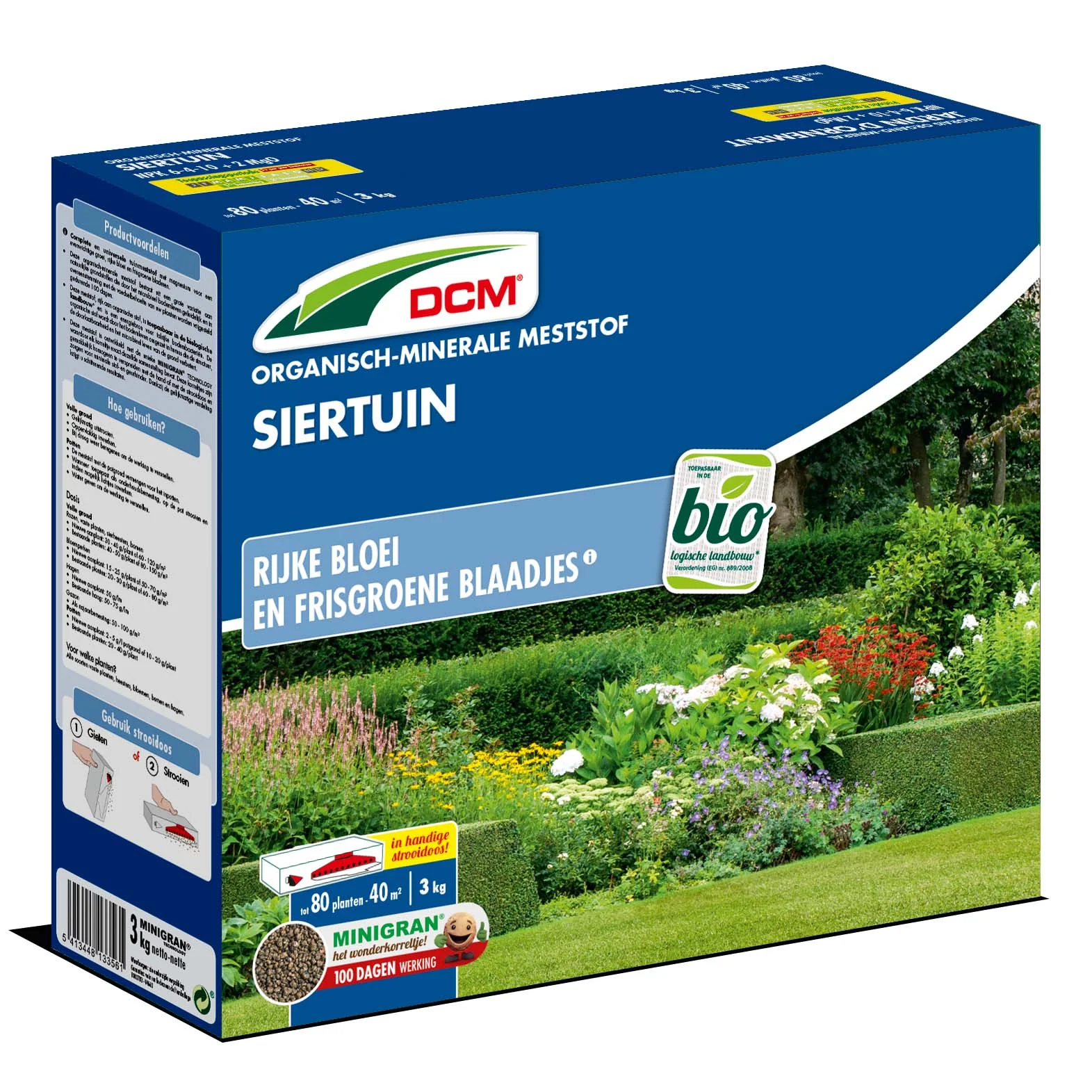 DCM Meststof Siertuin - Siertuinmeststof - 40 m2 - 3 Kilogram