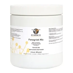 De Groene Os Fenegriek Mix Hond Kat - 300 gr