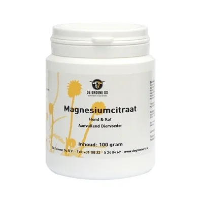 De Groene Os Magnesiumcitraat Hond Kat - 100 gr