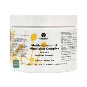 De Groene Os Multivitaminen Mineralen Complex Hond Kat - 250 gr