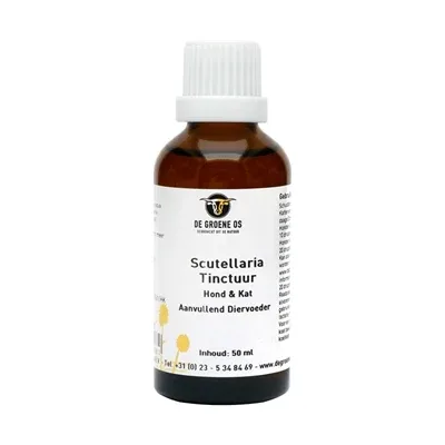 De Groene Os Scutellaria Tinctuur Hond Kat - 50 ml