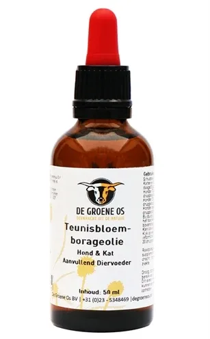 De Groene Os Teunisbloem Borageolie Hond Kat - 50 ml