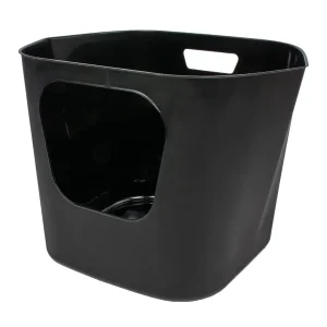 DEAN – Open gerecycleerde kattenbak refill 54,4×43,9×40,5cm zwart