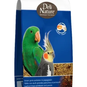 Deli Nature eivoer Vet Grote Parkiet & Papegaai