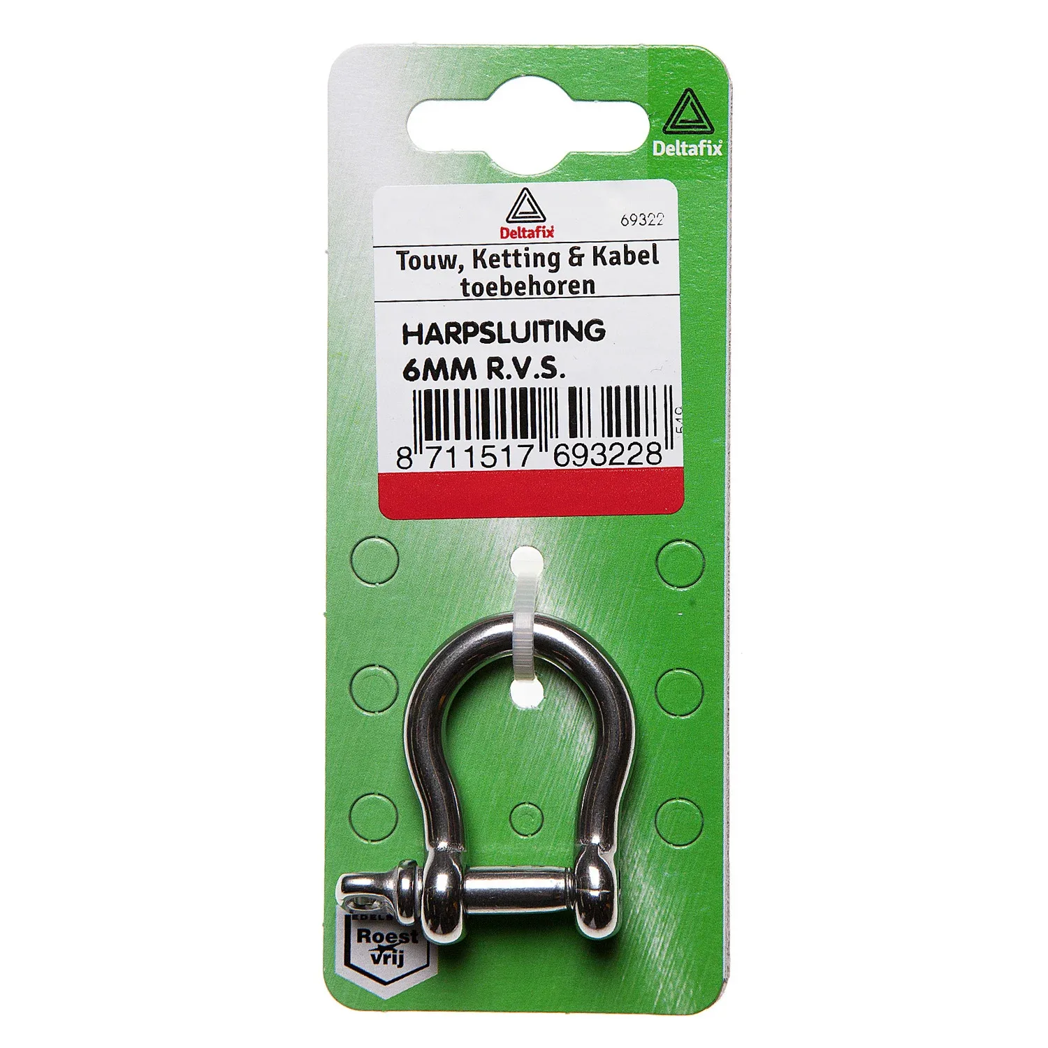Deltafix 6 mm - Harpsluiting - 0.6 cm