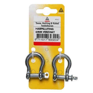 Deltafix 6 mm - Harpsluiting - Verzinkt - 0.6 cm
