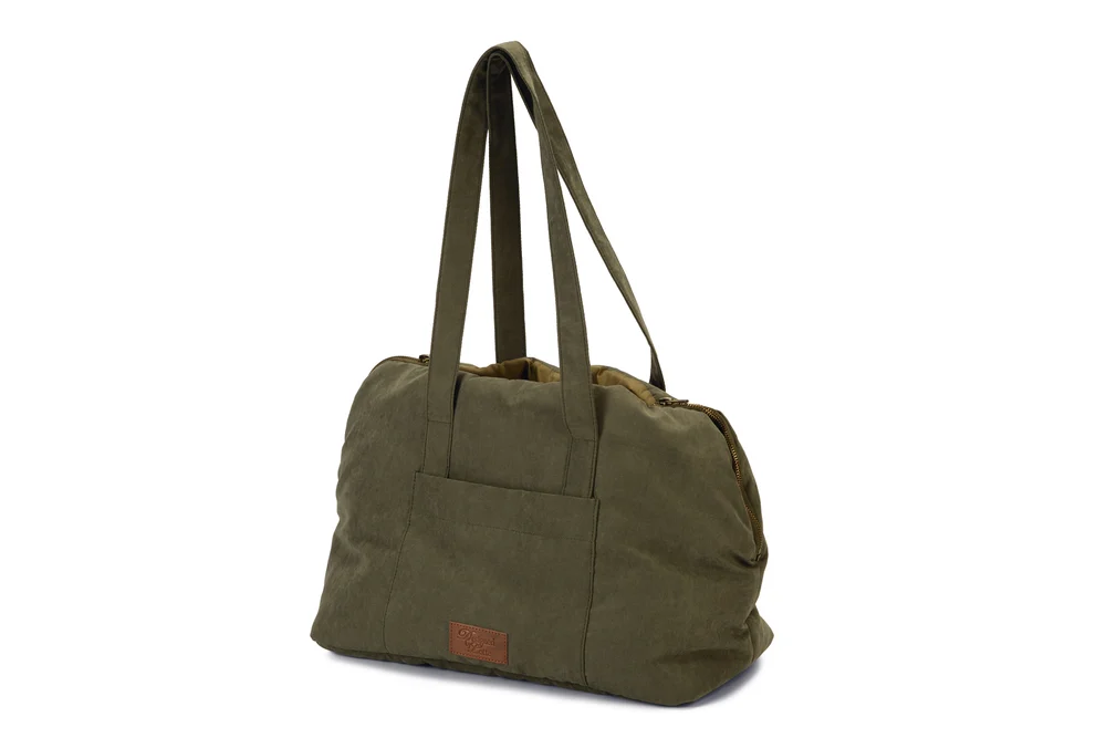 Designed by Lotte Bundu - Draagtas Hond - groen - 28x40x20 cm - Small