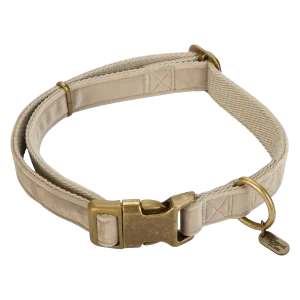 Designed by Lotte Velura Hondenhalsband Fluweel Grijs