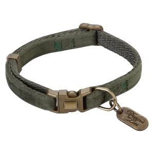 Designed by Lotte Velura Hondenhalsband Fluweel Groen