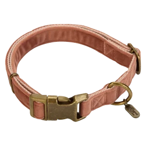 Designed by Lotte Velura Hondenhalsband Fluweel Roze