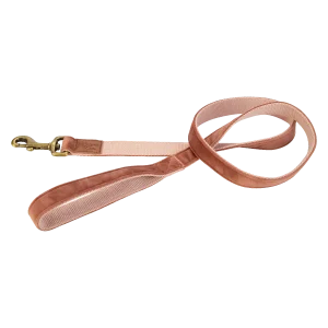 Designed by Lotte Velura Hondenriem Fluweel Roze