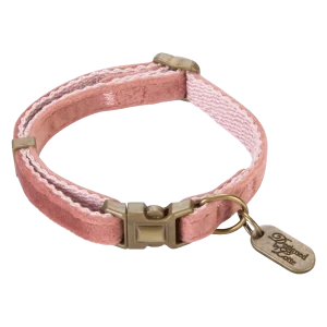 Designed by Lotte Velura Kattenhalsband Roze Fluweel