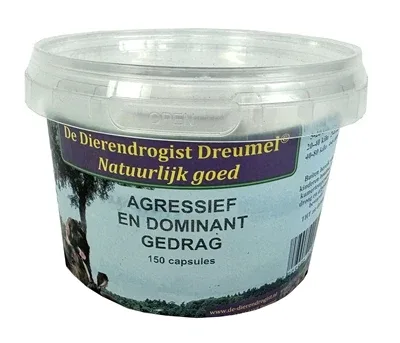 Dierendrogist Agressief Dominant Capsules 150 St - 158 mg