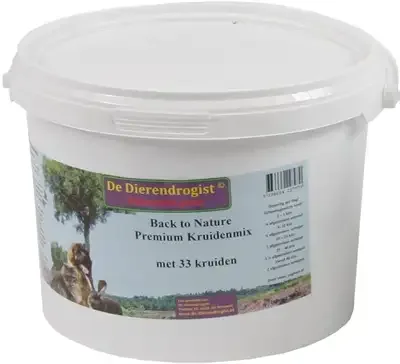 Dierendrogist Back To Nature Premium Kruidenmix Met 33 Kruiden 900 Gr