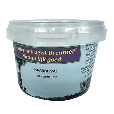 Dierendrogist Bij Haaruitval Capsules 150 St