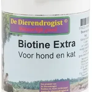 Dierendrogist Biotine Poeder+Kruiden Voor Hond En Kat 200 Gr