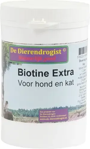 Dierendrogist Biotine Poeder+Kruiden Voor Hond En Kat 200 Gr