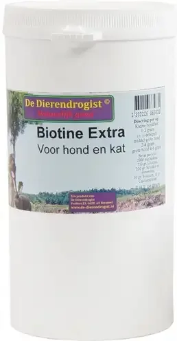 Dierendrogist Biotine Poeder+Kruiden Voor Hond En Kat 900 Gr