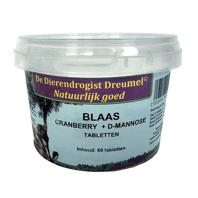 Dierendrogist Blaas Cranberry D Mannose Tabletten - 250 mg