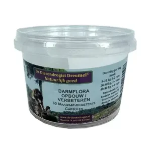 Dierendrogist Darmflora Opbouw / Verbeterend Capsules 60 St
