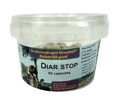 Dierendrogist Diar Stop Capsules 60 St - 500 mg
