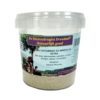 Dierendrogist Multivitaminen en Mineralen Extra - 350 gram