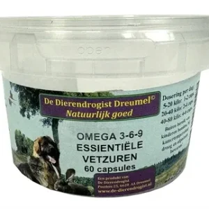 Dierendrogist Omega 3 6 9 Vetzuren Capsules 60 St - 610 mg