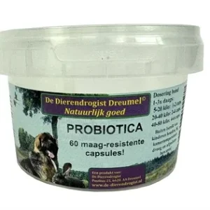Dierendrogist Probiotica Capsules 60 St - 465 mg