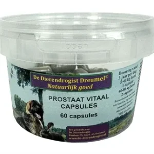 Dierendrogist Prostaat Vitaal Capsules 60 St - 300 mg