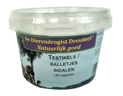 Dierendrogist Testikels Indalen Capsules 150 St - 60 mg