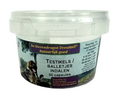 Dierendrogist Testikels Indalen Capsules 60 St - 60 mg