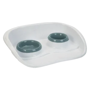 Dinerset+2 Bakjes Hond Lichtblauw 280 ml