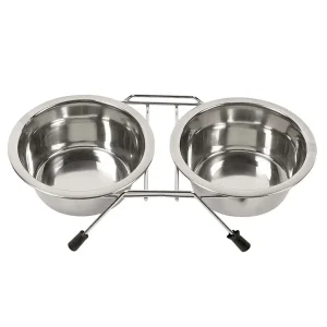 Dinner set draadstaander + kommen S-470ml-2×13.5cm zilver