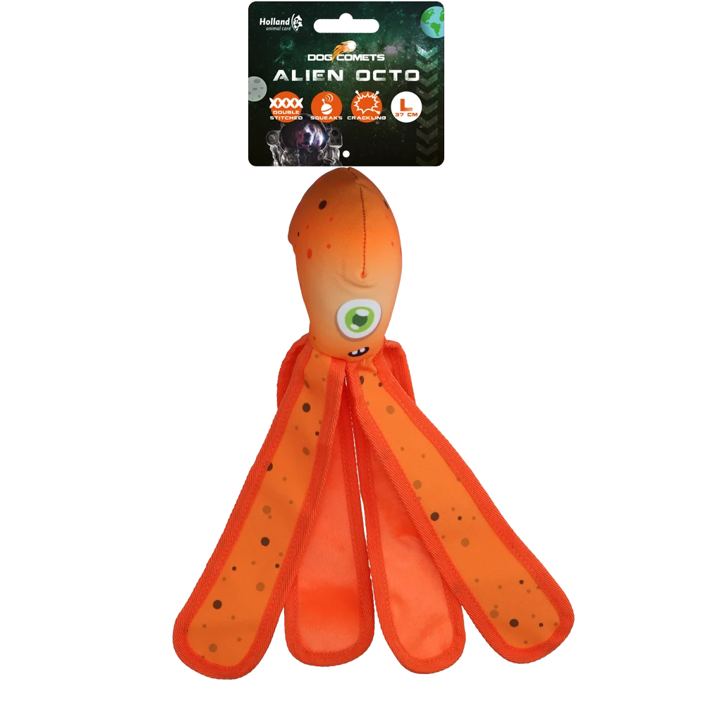 Dog Comets Alien Octo L Oranje