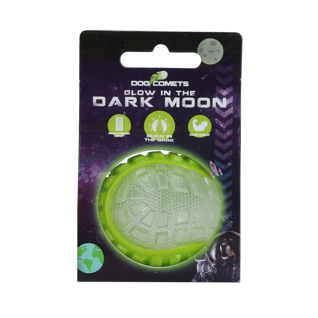Dog Comets Glow In The Dark Moon Bal S Groen