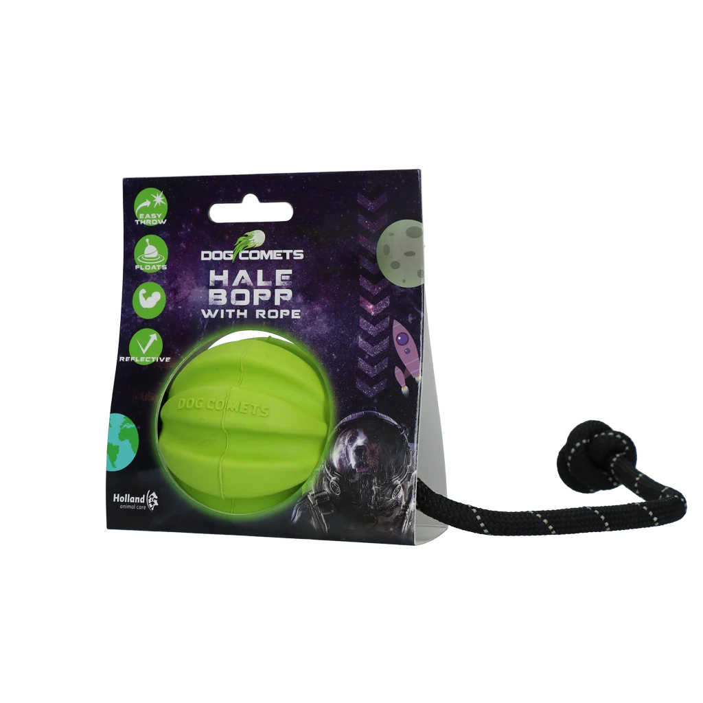 Dog Comets Hale Bopp Met Touw Groen