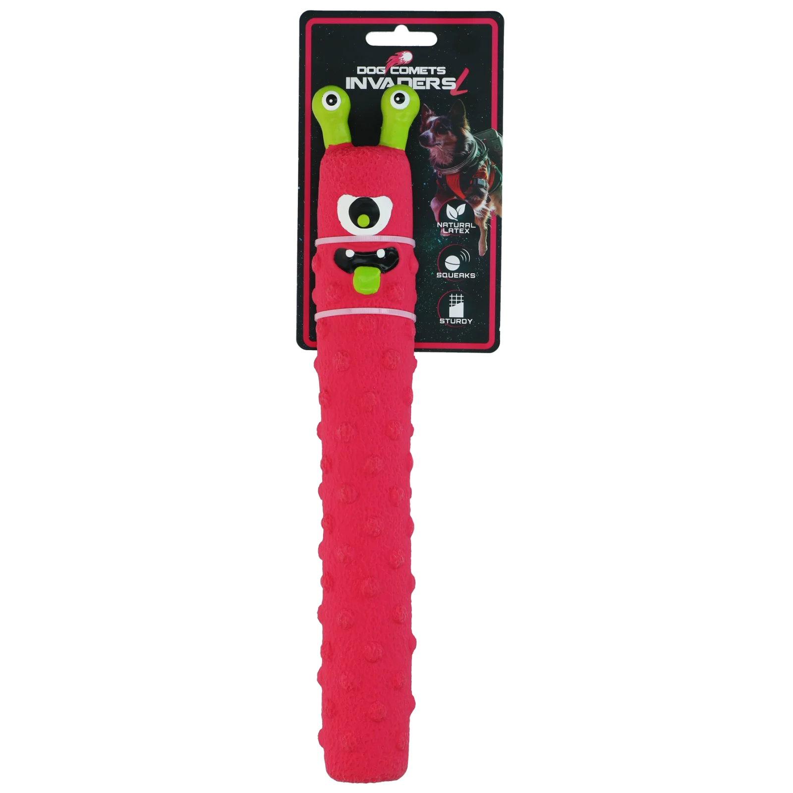 Dog Comets Latex Invaders Roze L