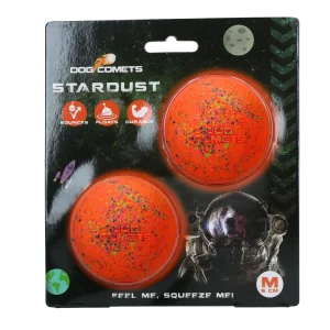 Dog Comets Stardust Oranje M (2-Pack)