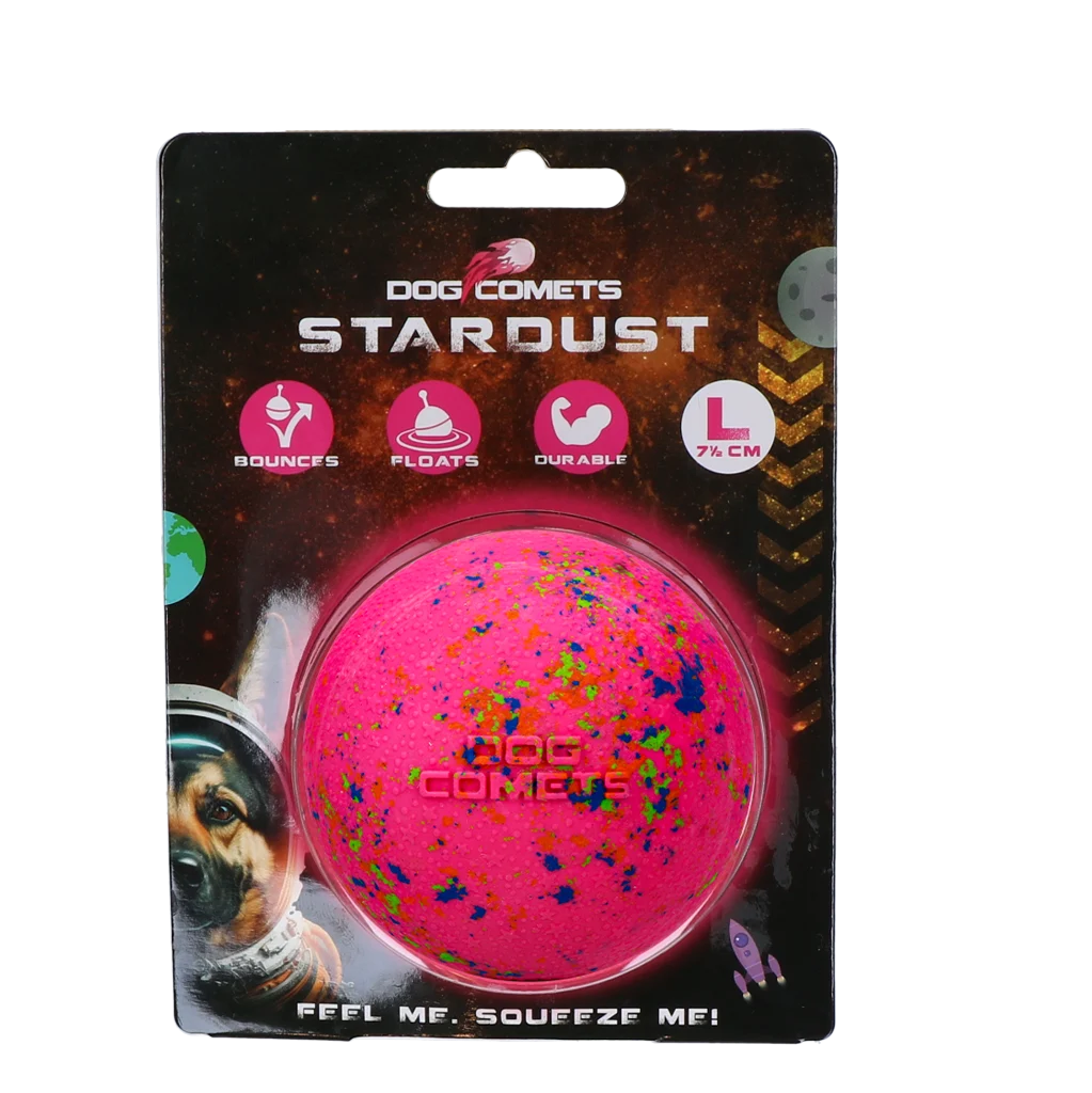 Dog Comets Stardust Roze L