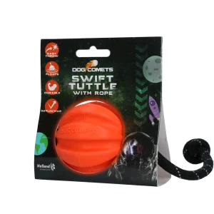 Dog Comets Swift Tuttle Met Touw Oranje
