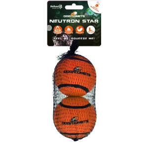 Dog Comets Tennisbal Met Pieper Neutron Star L Oranje (2-pack)