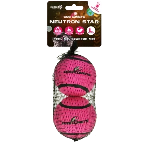 Dog Comets Tennisbal Met Pieper Neutron Star L Roze (2-pack)