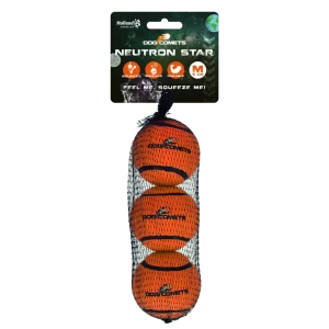 Dog Comets Tennisbal Met Pieper Neutron Star M Oranje (3-pack)