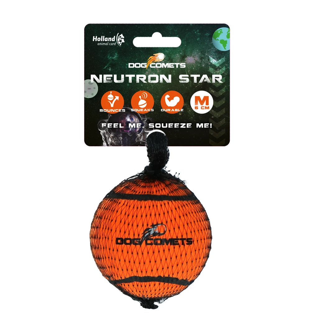 Dog Comets Tennisbal Met Pieper Neutron Star M Oranje