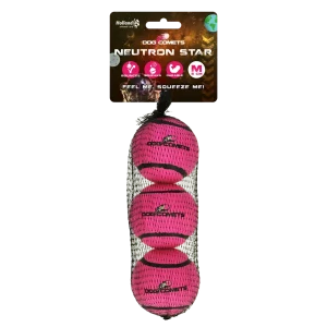 Dog Comets Tennisbal Met Pieper Neutron Star M Roze (3-pack)
