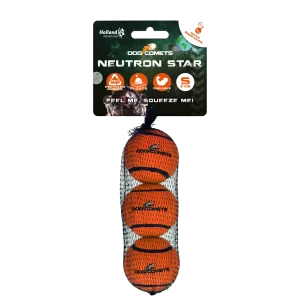 Dog Comets Tennisbal Met Pieper Neutron Star S Oranje (3-pack)