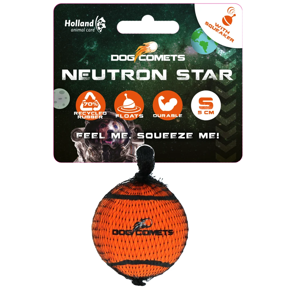 Dog Comets Tennisbal Met Pieper Neutron Star S Oranje