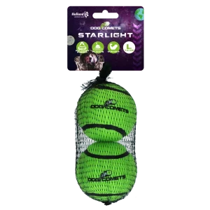 Dog Comets Tennisbal Starlight L Groen (2-pack)